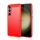 Szilikon telefonvédő (ütésállóság, légpárnás sarok, szálcsiszolt, karbon minta) PIROS Samsung Galaxy S24 Plus (SM-S926)