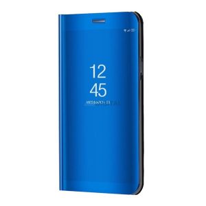 Tok álló (aktív FLIP, oldalra nyíló, asztali tartó, tükrös) KÉK Samsung Galaxy S24 Plus (SM-S926)