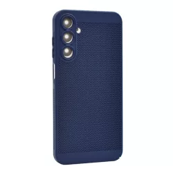   Műanyag telefonvédő (légáteresztő, lyukacsos, kameravédő) SÖTÉTKÉK Samsung Galaxy A25 5G (SM-A256)