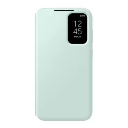   SAMSUNG tok álló (aktív FLIP, oldalra nyíló, átlátszó előlap) MENTAZÖLD Samsung Galaxy S23 FE (SM-S711)
