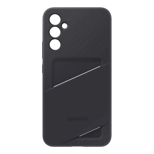 SAMSUNG szilikon telefonvédő (kártyazseb) FEKETE Samsung Galaxy A25 5G (SM-A256)
