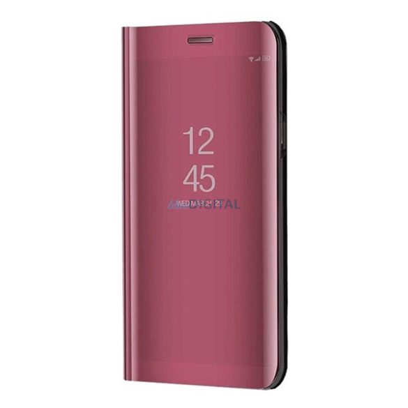 Tok álló (aktív FLIP, oldalra nyíló, asztali tartó, tükrös) ROZÉARANY Samsung Galaxy A25 5G (SM-A256)