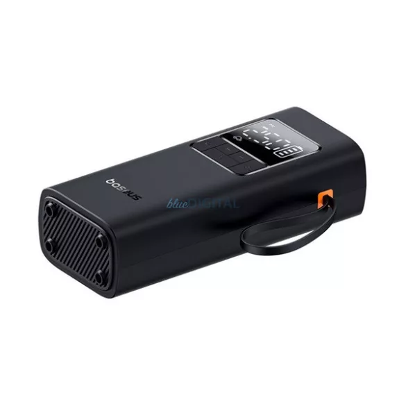 BASEUS SUPERMINI PRO légkompresszor (Type-C aljzat, 4000mAh akkumulátor, 50W, LCD kijelző) FEKETE