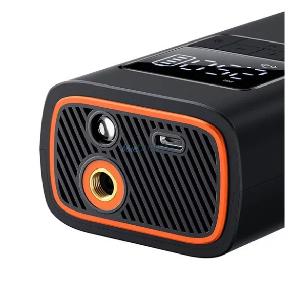 BASEUS SUPERMINI PRO légkompresszor (Type-C aljzat, 4000mAh akkumulátor, 50W, LCD kijelző) FEKETE