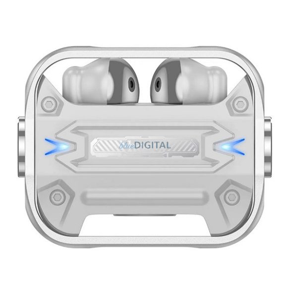 HOCO EW55 bluetooth fülhallgató SZTEREO (v5.3, TWS, mikrofon + töltőtok) EZÜST