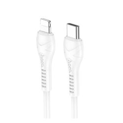   HOCO X37 adatkábel (Type-C - lightning, 27W, 100cm, törésgátló) FEHÉR