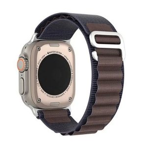 DUX DUCIS GS pótszíj (egyedi méret, nagy, textil, állítható) SÖTÉTSZÜRKE Apple Watch Ultra 2 49mm, Watch Ultra 49mm, Watch Series 9 45mm 