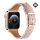 DUX DUCIS YA pótszíj (egyedi méret, nagy, valódi bőr, mágneses) RÓZSASZÍN Apple Watch Ultra 2 49mm, Watch Ultra 49mm, Watch Series 9 45mm