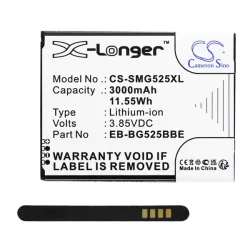  CAMERON SINO Li-Ion akku (3,85V/3000mAh, Samsung EB-BG525BBE kompatibilis) FEKETE Samsung Galaxy Xcover 5 (SM-G525F)