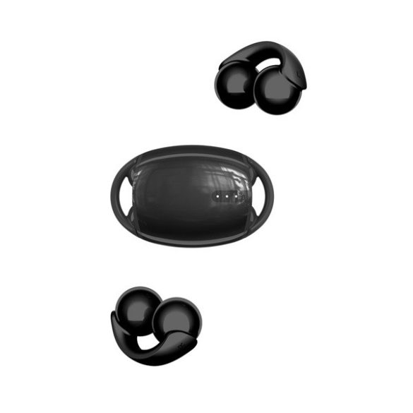 DEVIA SMART M5 bluetooth fülhallgató SZTEREO (v5.3, TWS, fülre akasztható, mikrofon, zajszűrő + töltőtok) FEKETE