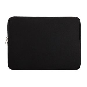 LAPTOP/NOTEBOOK tok (univerzális, 14" méret, 375x280x20mm, neoprén, plüss belső) FEKETE 