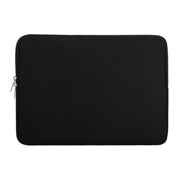 LAPTOP/NOTEBOOK tok (univerzális, 14" méret, 375x280x20mm, neoprén, plüss belső) FEKETE 