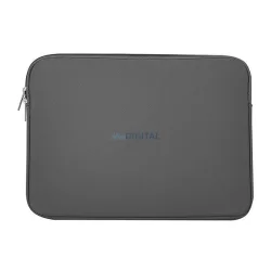   LAPTOP/NOTEBOOK tok (univerzális, 15.6" méret, 400x305x20mm, neoprén, plüss belső) SÖTÉTSZÜRKE