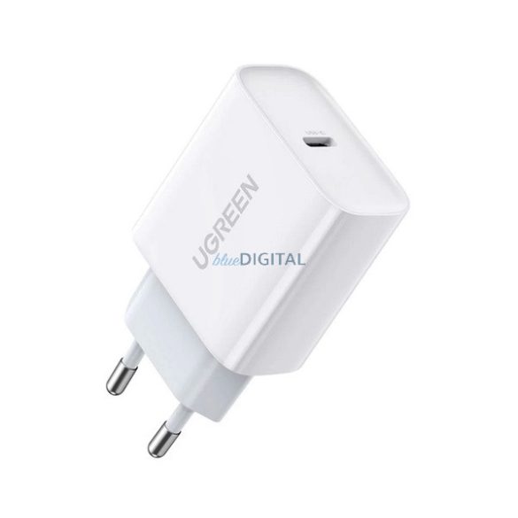 UGREEN hálózati töltő Type-C aljzat (20W, PD gyorstöltő) FEKETE
