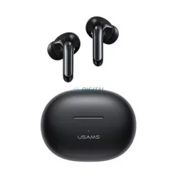   USAMS X-DON bluetooth fülhallgató SZTEREO (v5.3, TWS, mikrofon, zajszűrő + töltőtok) FEKETE