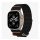 SPIGEN DURAPRO FLEX pótszíj (egyedi méret, nagy, textil, állítható) FEKETE/NARANCSSÁRGA Apple Watch Series 3 42mm, Watch Series 2 42mm, Watch Series 1 42mm