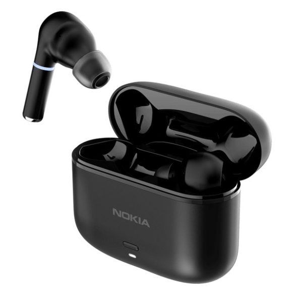 NOKIA CLARITY EARBUDS 2+ bluetooth fülhallgató SZTEREO (v5.3, TWS, mikrofon, IPX4, aktív zajszűrés + töltőtok) SZÜRKE