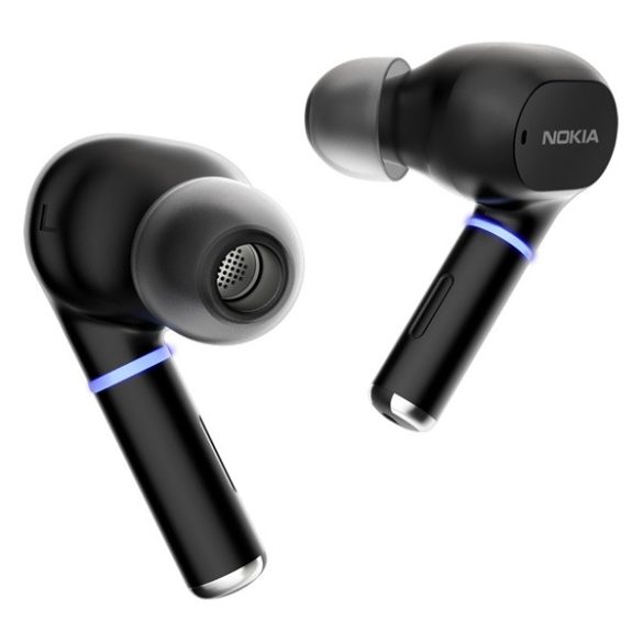 NOKIA CLARITY EARBUDS 2+ bluetooth fülhallgató SZTEREO (v5.3, TWS, mikrofon, IPX4, aktív zajszűrés + töltőtok) SZÜRKE