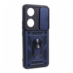   Defender műanyag telefonvédő (ütésállóság, szilikon belső, tartógyűrű, kameravédő) SÖTÉTKÉK Honor 90 5G