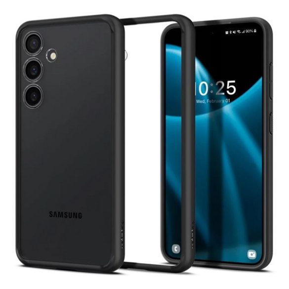 SPIGEN ULTRA HYBRID műanyag telefonvédő (ütésállóság, légpárnás keret) ÁTLÁTSZÓ/FEKETE Samsung Galaxy S24 (SM-S921)