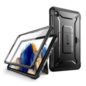 SUPCASE UNICORN BEETLE PRO műanyag védő (360°-os védelem, erős ütésállóság, műanyag előlap) FEKETE Samsung Galaxy Tab A9 WIFI (SM-X110), Galaxy Tab A9 LTE (SM-X115)