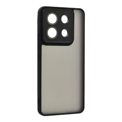   Szilikon telefonvédő (ütésállóság, akril hátlap, kameravédő) FEKETE Xiaomi Redmi Note 13 5G
