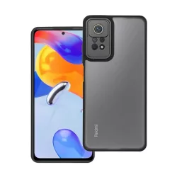   Szilikon telefonvédő (ütésállóság, akril hátlap, kameravédő) FEKETE Xiaomi Redmi Note 11 Pro