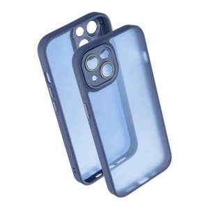 Szilikon telefonvédő (ütésállóság, akril hátlap, kameravédő) SÖTÉTKÉK Apple iPhone 13