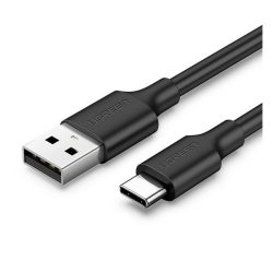   UGREEN adatkábel (USB - Type-C, 3A, gyorstöltő, 300cm) FEKETE
