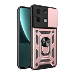   Defender műanyag telefonvédő (ütésállóság, szilikon belső, tartógyűrű, kameravédő) ROZÉARANY Xiaomi Redmi Note 13 5G