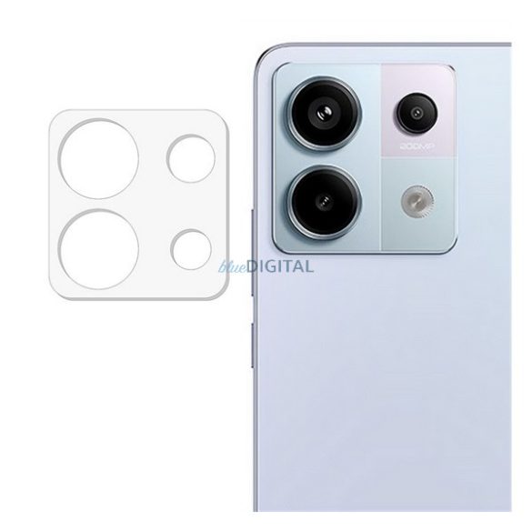 Kameravédő üveg (0.3mm, 9H, NEM íves) ÁTLÁTSZÓ Xiaomi Poco X6 5G, Redmi Note 13 Pro 5G