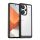 Műanyag telefonvédő (szilikon keret, ütésállóság, átlátszó hátlap) FEKETE Xiaomi Redmi Note 13 Pro Plus 5G
