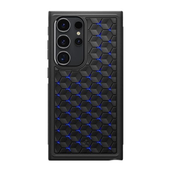 SPIGEN CRYO ARMOR szilikon telefonvédő (ütésállóság, légpárnás sarok, hatszög) FEKETE Samsung Galaxy S24 Ultra (SM-S928)