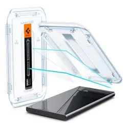   SPIGEN EZ FIT HD képernyővédő üveg 2db (2.5D, tokbarát, ultravékony, 0.2mm, 9H + segédkeret) ÁTLÁTSZÓ Samsung Galaxy S24 Ultra (SM-S928)