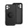 Szilikon telefonvédő (tartógyűrű, mikrofiber plüss belső, mágneses, kameravédő) FEKETE Xiaomi Redmi 13C