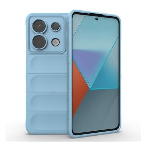 Szilikon telefonvédő (ütésállóság, kameravédő, 3D) VILÁGOSKÉK Xiaomi Redmi Note 13 Pro 5G