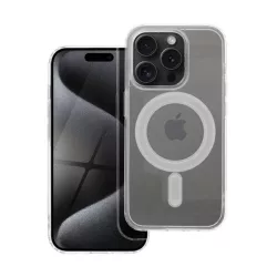   Szilikon telefonvédő (ütésállóság, MagSafe) ÁTLÁTSZÓ Apple iPhone 15 Pro