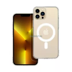   Szilikon telefonvédő (ütésállóság, MagSafe) ÁTLÁTSZÓ Apple iPhone 13 Pro Max