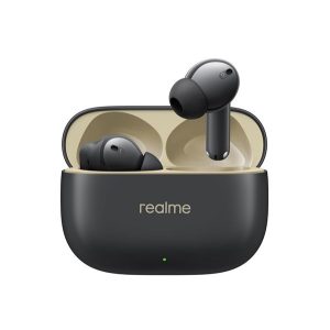 REALME BUDS T300 bluetooth fülhallgató SZTEREO (v5.3, TWS, mikrofon, aktív zajszűrő, IP55 + töltőtok) FEKETE