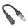 HOCO SPIRIT audió adapter kábel (3.5mm jack aljzat - Type-C, 15cm) FEKETE HOCO SPIRIT audió adapter kábel (3.5mm jack aljzat - Type-C, 15cm) FEKETE