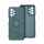 Szilikon telefonvédő (tartógyűrű, mikrofiber plüss belső, mágneses, kameravédő) SÖTÉTZÖLD Xiaomi Redmi 13C