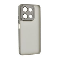   Szilikon telefonvédő (ütésállóság, akril hátlap, kameravédő) VILÁGOSSZÜRKE Xiaomi Redmi Note 13 4G