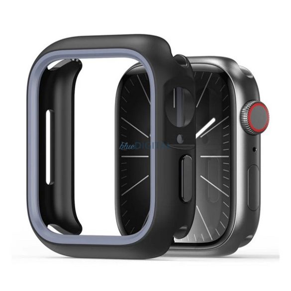 DUX DUCIS BAMO műanyag óra keret (ütésállóság) FEKETE Apple Watch Series 9 41mm, Watch Series 8 41mm, Watch Series 7 41mm