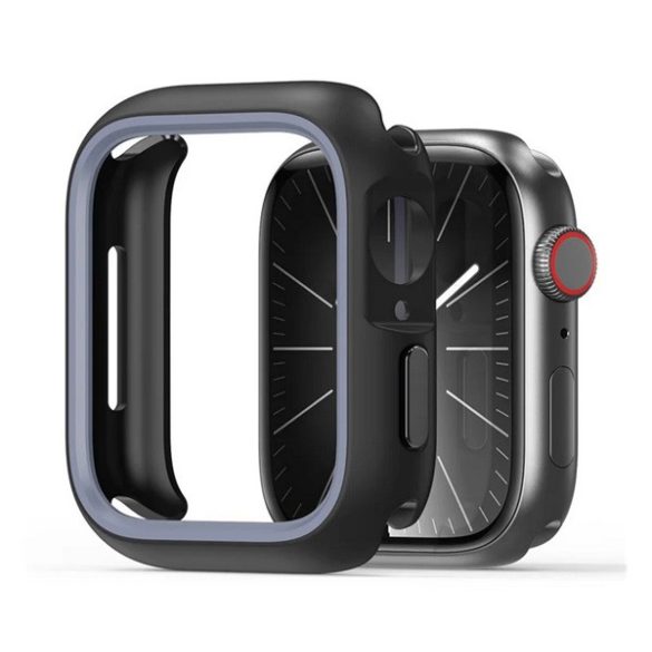 DUX DUCIS BAMO műanyag óra keret (ütésállóság) SÖTÉTSZÜRKE Apple Watch Series 9 45mm,Watch Series 8 45mm,Watch Series 7 45mm