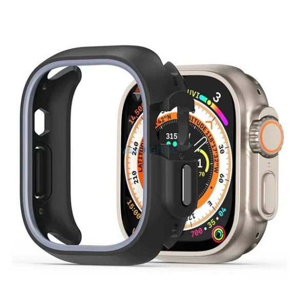 DUX DUCIS BAMO műanyag óra keret (ütésállóság) FEKETE Apple Watch Ultra 2 49mm, Watch Ultra 49mm