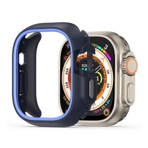 DUX DUCIS BAMO műanyag óra keret (ütésállóság) SÖTÉTKÉK Apple Watch Ultra 2 49mm, Watch Ultra 49mm