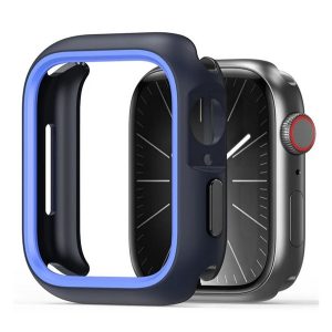 DUX DUCIS BAMO műanyag óra keret (ütésállóság) SÖTÉTKÉK Apple Watch Series 9 41mm, Watch Series 8 41mm, Watch Series 7 41mm