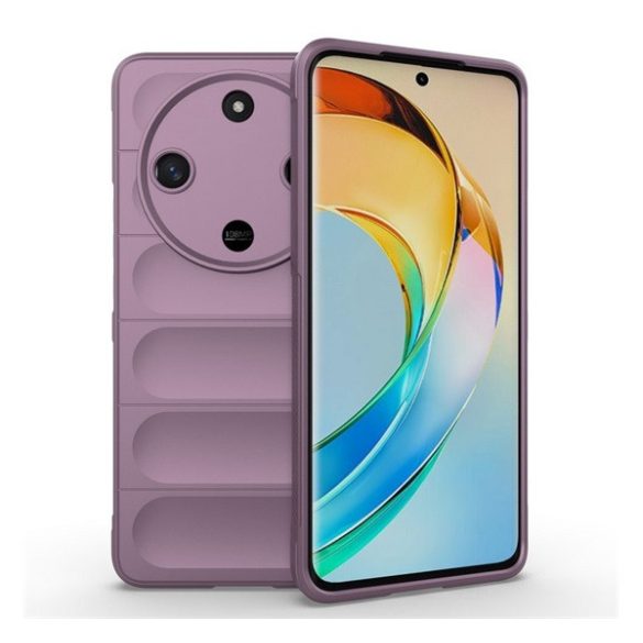 Szilikon telefonvédő (ütésállóság, kameravédő, 3D) LILA Honor Magic6 Lite 5G