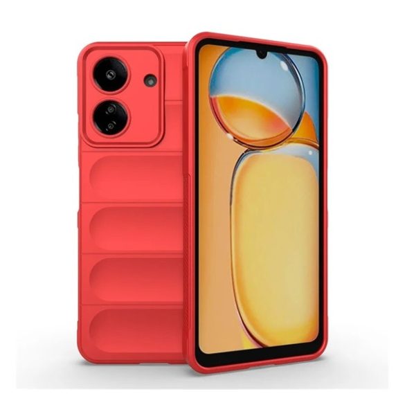 Szilikon telefonvédő (ütésállóság, kameravédő, 3D) PIROS Xiaomi Redmi 13C