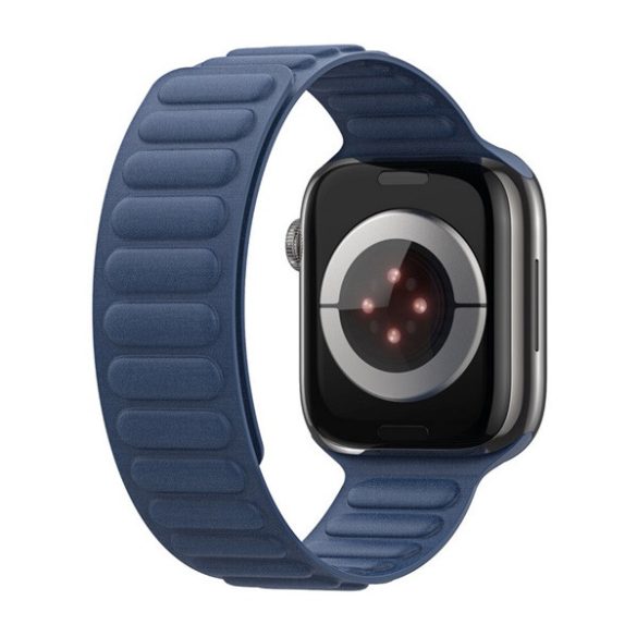 DUX DUCIS BL pótszíj (egyedi méret, kicsi, textil, mágneses, 3D) SÖTÉTKÉK Apple Watch Series 9 41mm,Watch Series 8 41mm,Watch Series 7 41mm